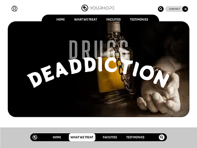 Drug Deaddiction Web page deaddiction drug figma graphic design ui uiux webpage