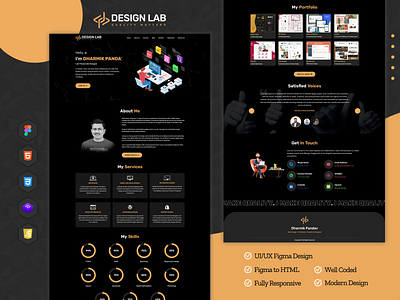 DP Design Lab animation bootstrap css figma figmatohtml graphic design html javascript jquery landingpage logo mobile modern design personal photoshop portfolio psdtohtml responsive design ui