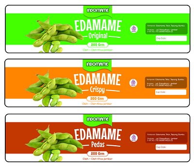 Food Package Design Edamame branding design food graphic design package web