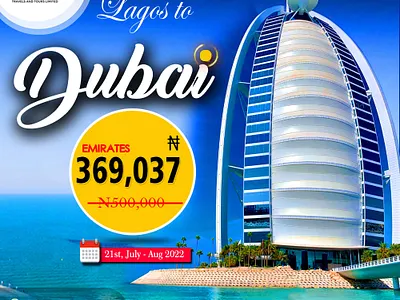 Travel to dubai branding graphic design ui