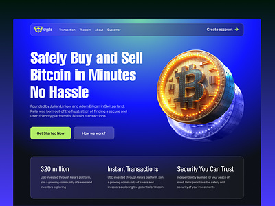 Crypto Website- Bitcoin Transaction bitcoin blockchain buy and sell crypto crypto currency crypto exchange crypto platorm crypto trading crypto trasaction crypto web cryptocurrency finance ui uiux ux web design website