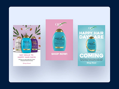 Happy Hair Days - Pinterest Adverts animation branding graphic design motion graphics
