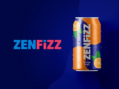 Zenfizz - Soda Packaging Design bright package design can packaging design design logo design packaging packaging design soda can trending design