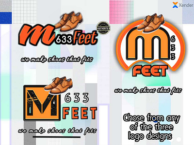 Brand Logo Matchup Design For a Shoe Line Brand 3d branding graphic design logo
