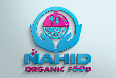 Organic Food Logo 3d branding design graphic design illustration logo logodesign typography vector