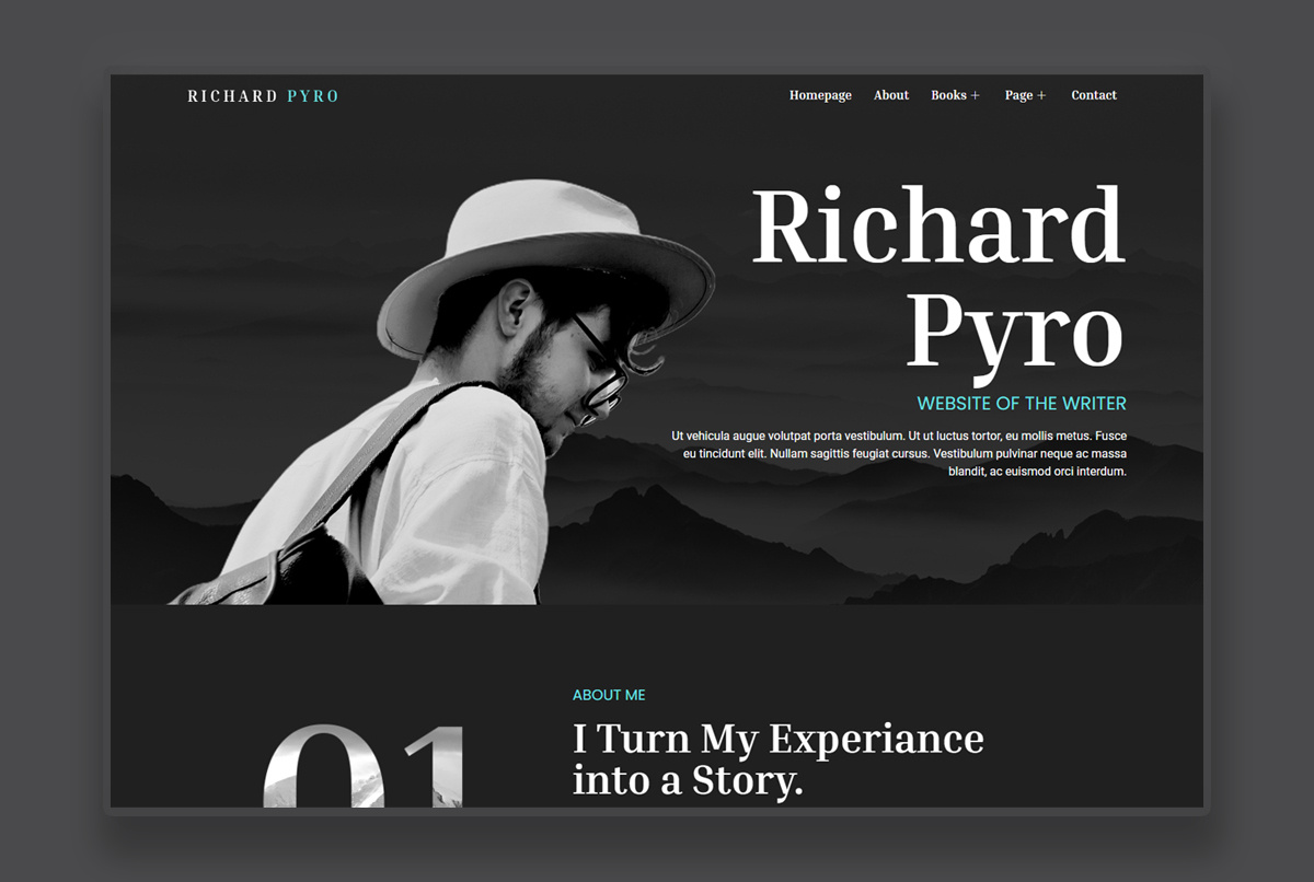 Writer Portfolio Website Design web developer