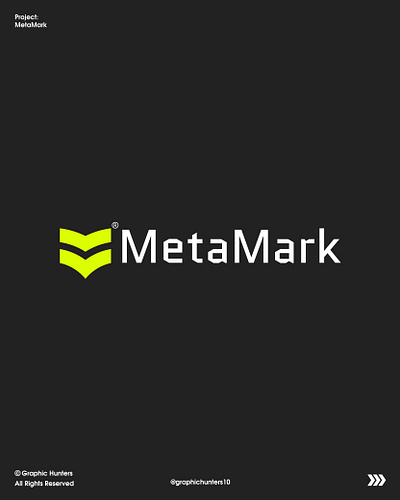 MetaMark Logo 3d branding graphic design logo m logo metamark logo modern logo motion graphics