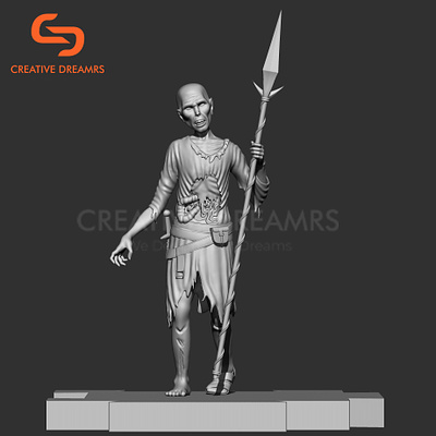 3D Character Design for zombie- CREATIVE DREAMRS 3d 3d character design 3d designing 3d printing 3d rendering 3d sculpting character character design modeling printing rendering sculpting zombie