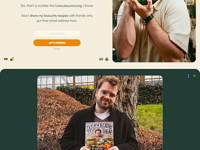 Cooking YouTube channel personal website for Kwoowk book figma landing page personal website youtube