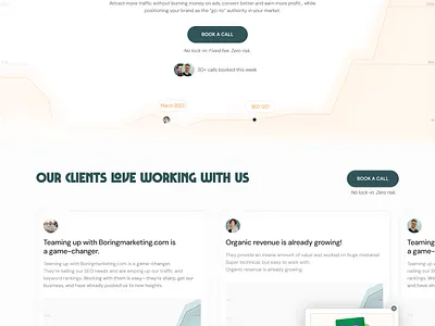 SEO Agency website with live graphics and popups agency figma landing page marketing popup seo webflow website