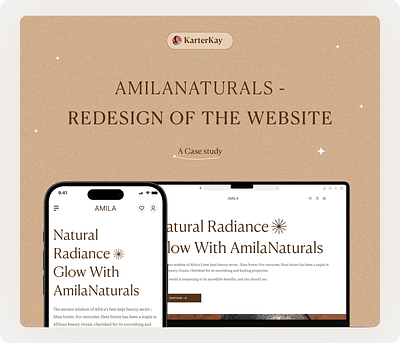 MINI CASE STUDY : AMILA REDESIGN case study ecommerce landingpage redesign uiux web design