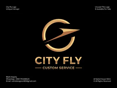 City Fly Logo, Plane Logo, Airplane Logo, Airline Logo, Fly Logo aircraft logo airline logo airplane icon airplane logo airport areoplane logo branding city fly logo flight flight logo fly logo flying plane logo graphic design jet plane logo logo logo design plane icon plane logo transport logo travel logo