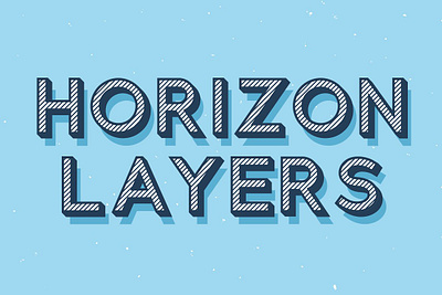 Horizon Layers Font display font layered layered font sans sans serif sans serif font