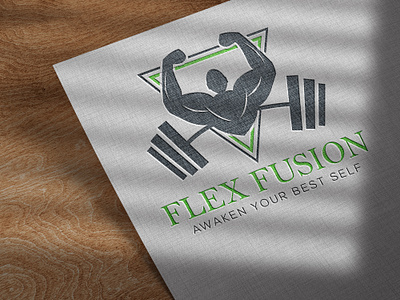 Flex Fusion 2d adobe illustator brand identity branding business logo creative logo design fitness logo graphic design gym logo logo design logo mark minimalism