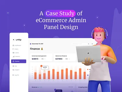 A Case Study of eCommerce Admin Panel Design admin dashboard adminpanel application business case study dashboard design ecommerce graphic design illustration illustrations minimal saas sales trendy ui ux web web app website