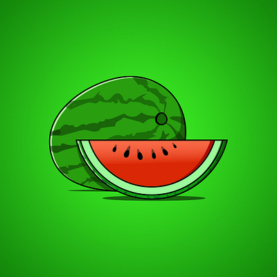 Watermelon graphic design illustration vector