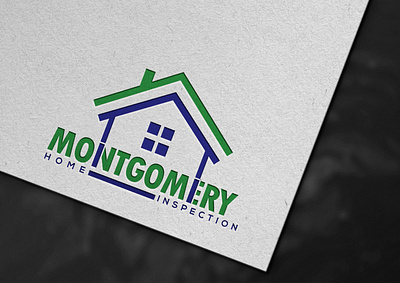 Montgomery branding business logo design dribble graphic design green and blue home home logo illustration logo logo mark minimalism