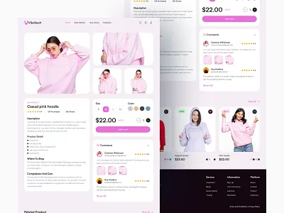 VibeVault-Ecommerce Detail Page branding design ecommerce ecommerce website fashion store graphic design illustration product details shop shop details store ui ux vector website website design
