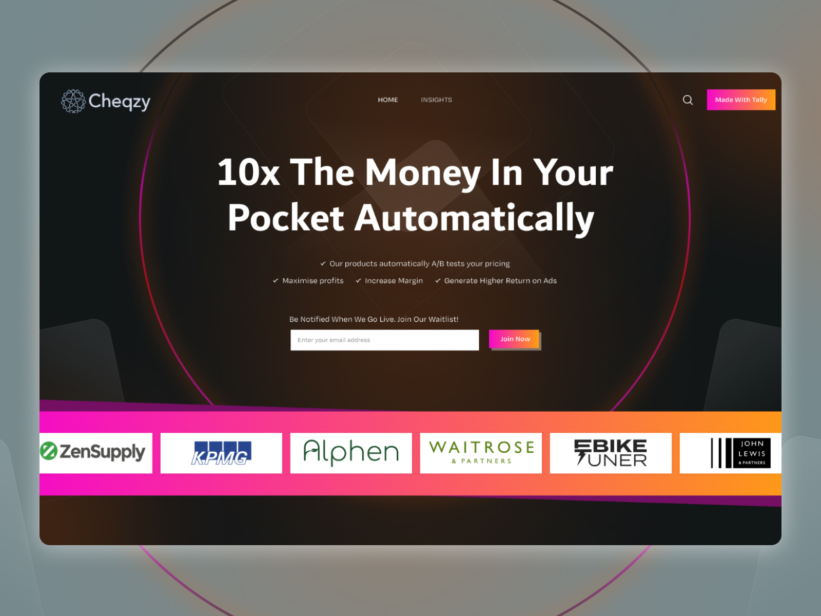 Example of Figma Landing Page UI/UX Design