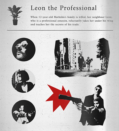 Leon the Professional Poster graphic design