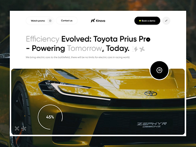 Kinova Landing Page Animation agency animation car clean creative interfcace landing landing page motion motion graphic ui user interface ux