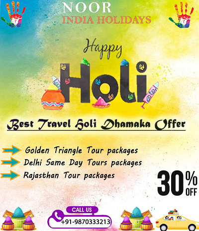 Holi Festival Tour Package - Noor India Holidays