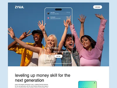 Landing page design fintech app landing page ui ui ux ui design uidesign uiux ux webdesign