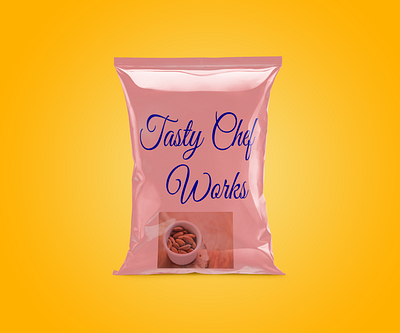 Tasty Chef Works - Logo Design almonds logo app logo branding chips packet logo design designing font graphic design logo logo design logo designer logo designing minimal logo minimalist logo modern logo packaging logo text logo typography website logo wordmark logo