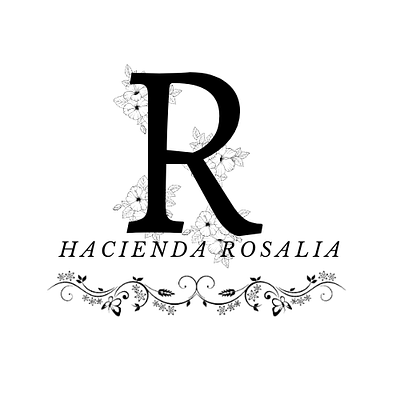 Hacienda rosalia logo graphic design logo