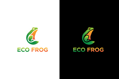 Eco Frog Logo animal eco environmental frog green minimalist natural protection