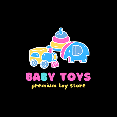 Baby Toys Logo graphic design logo