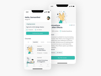 Education app design education graphic design ui