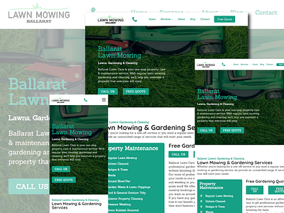 Ballarat Lawn Mowing Website branding design graphic design logo seo web design website wordpress