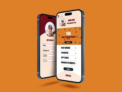 Daily Ui Challenge Day 6 - Profile app app design branding challenge dailyui design designchallenge graphic design logo profiledesign ui ux