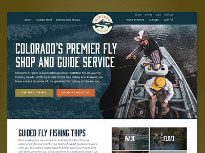 Fly Shop Website fishing fly fishing fly shop mountains outdoor sports outdoors adventure outdoors branding outdoors website outdoorsman outoors industry web design website website design