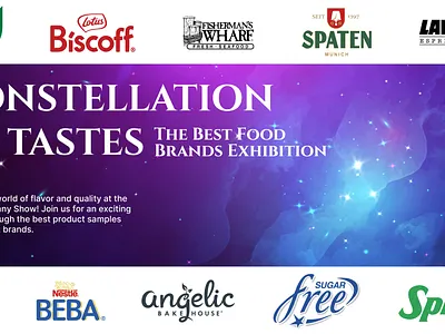 Visual for the Best Food Brands Show design graphic design