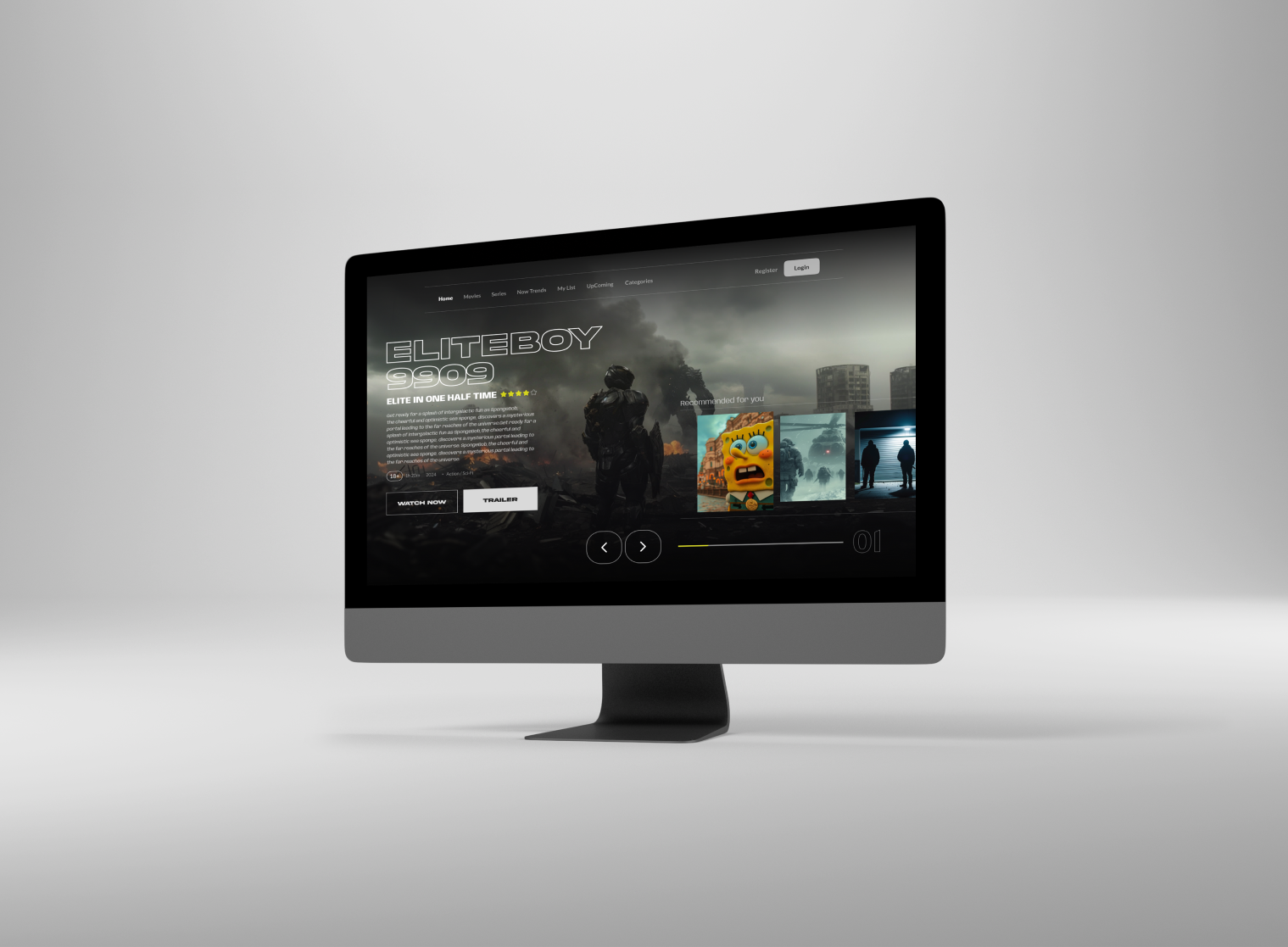 ★ Movie Star ★ Web UI Design animation design figma movie star ui ux web design