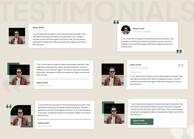 Testimonial UI app concept design figma graphic design testimonial ui uidesign uiux userinterface