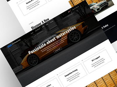 Car Dealer Website Design car deler landing page ui design