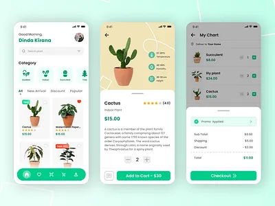 Plant shop app ui ux