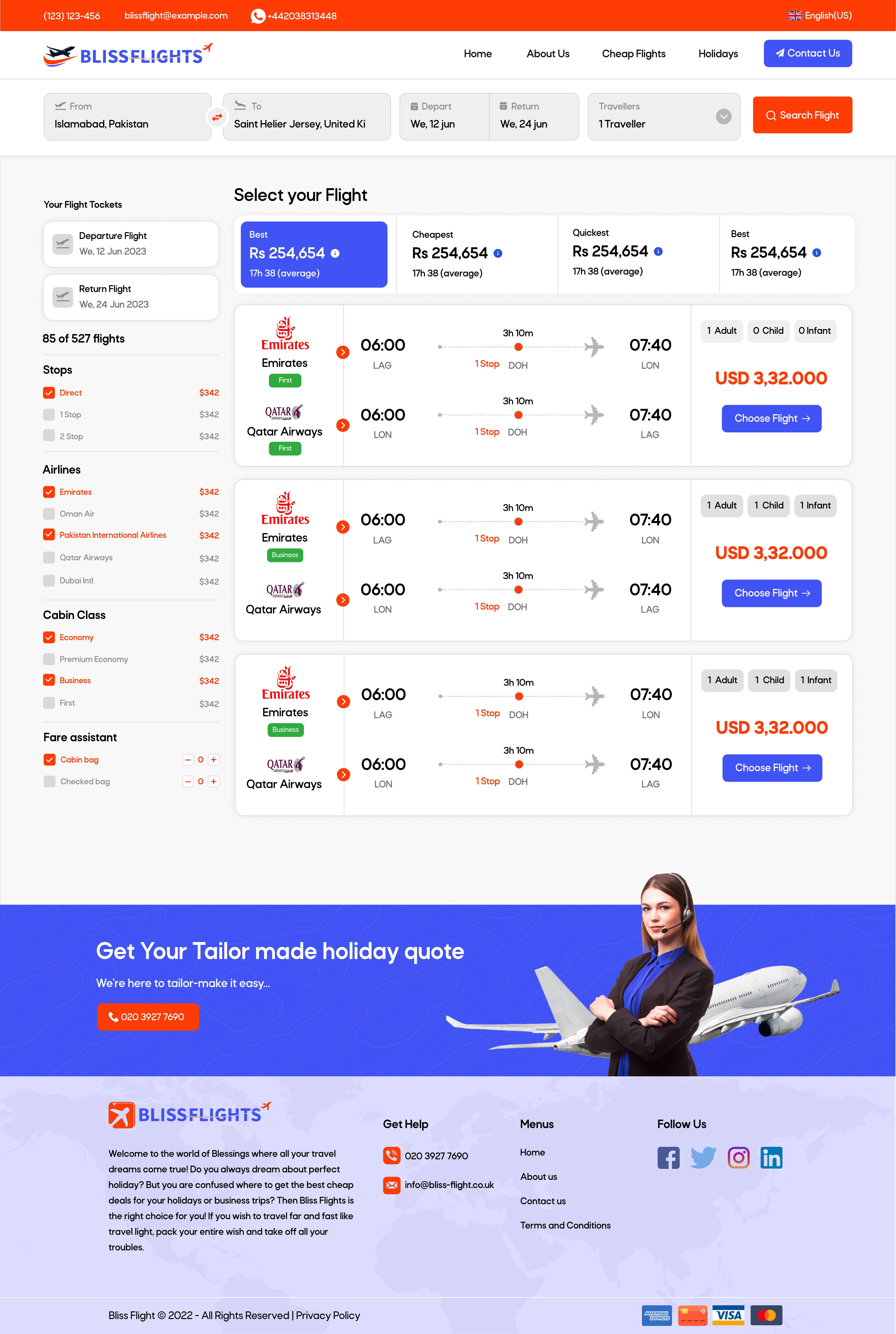Example of Design Modern Website Or Dashboard