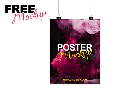 Free Poster Mockup free mockup freebies poster