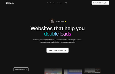 New freelance site is LIVE design ui ux web design