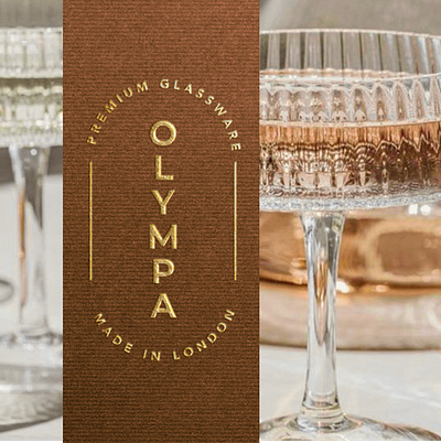 Olympa | Visual Identity & Logo Design brand designer brand identity branding dining glassware branding graphic design homeware logo logo design visual identity