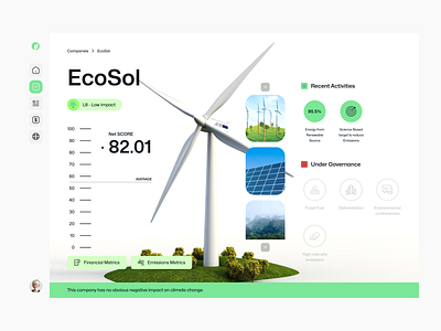 Sustainable Investment Platform Design @ Flagship dashboard esg figma green energy renewable energy sustainability ui uiux ux web app web app design web design