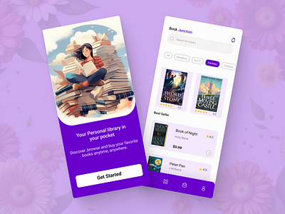 online book shop app app design book app book junction app book store classic book app drama book app fantasy book app figma graphic design mobile mobile app mobile app design mobile book app novel app online book app religious book app stationary app stationary store ui ux