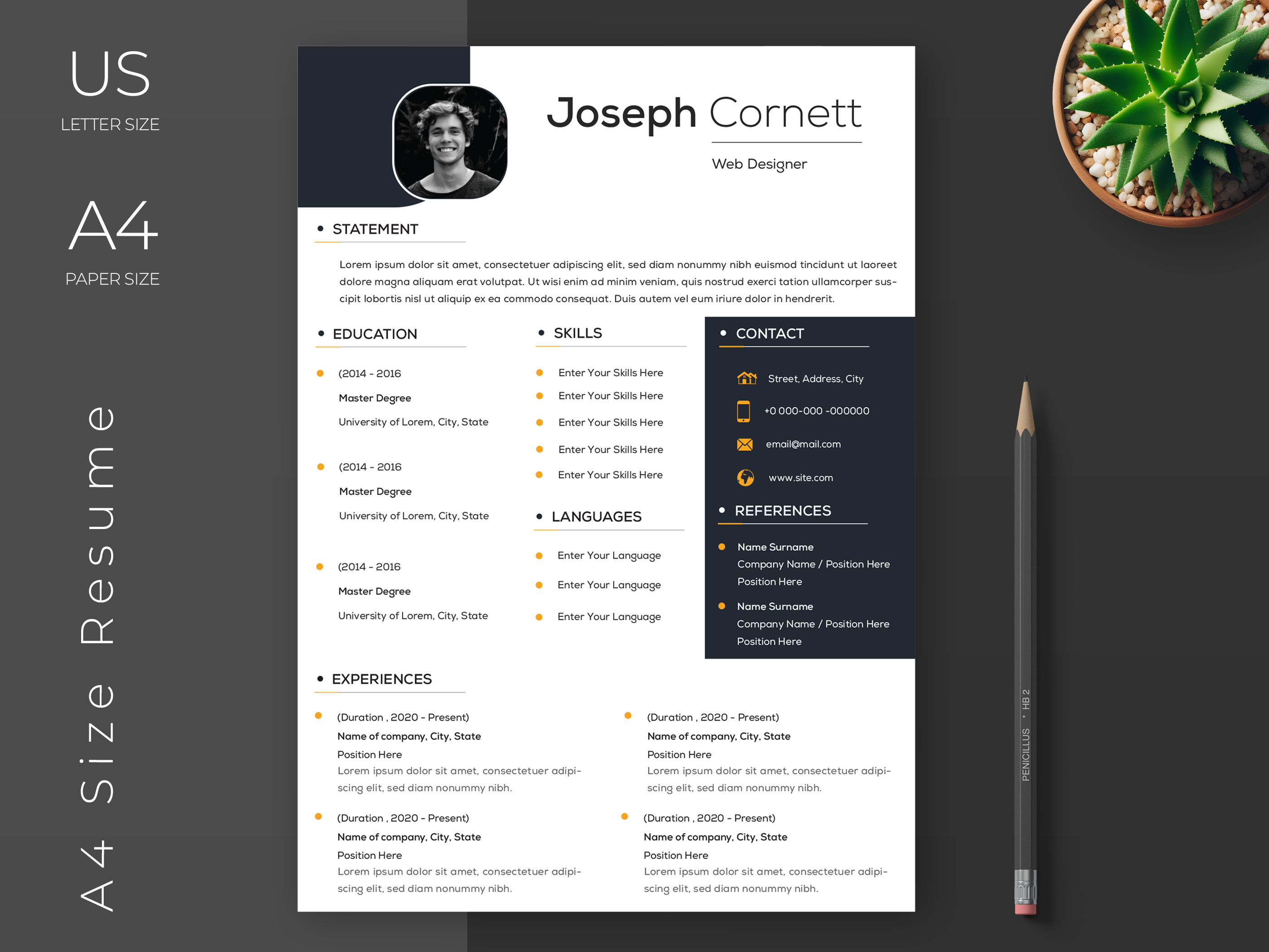 Resume CV Template cover letter curriculum vitae cv design cv templete hiring industry job letter manager professional summary resume resume design resume templete templete