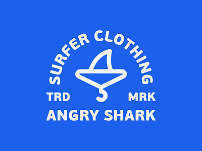 Angry shark logo branding clothing graphic design logo minimal shark vector