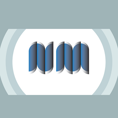 NM Letter Mark branding graphic design logo