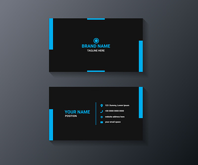 Corporate Business card design for your company. internet